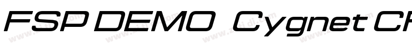 FSP DEMO   Cygnet CF字体转换